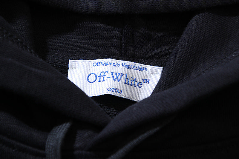 OFF-WHITE Floral Logo Print Hoodie