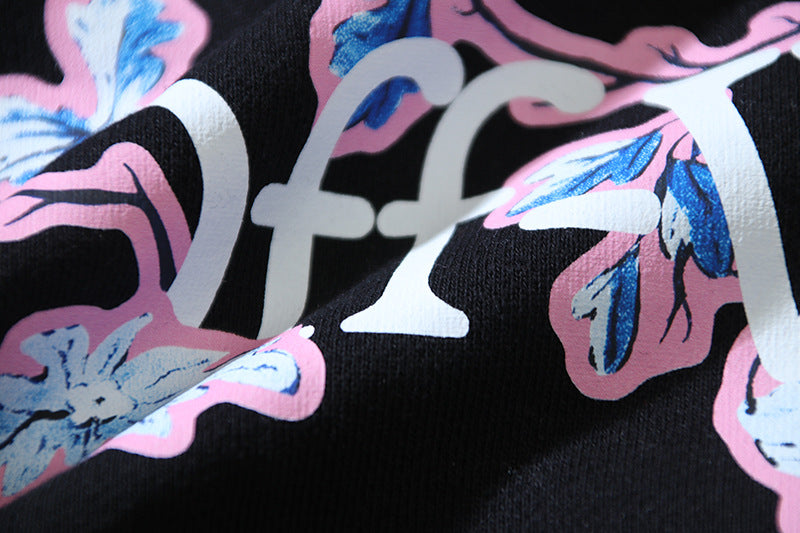 OFF-WHITE Floral Logo Print Hoodie