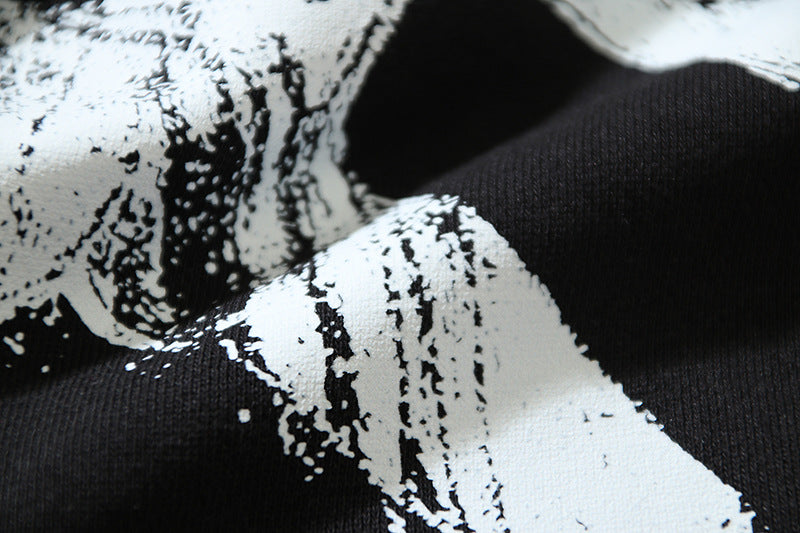 Off-White Logo Drawstring Hoodie — Black / White / White Red