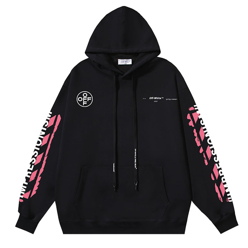 Off-White "99" Impressionism Arrow Hoodie – Pink Brushstroke