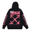 Off-White "99" Impressionism Arrow Hoodie – Pink Brushstroke