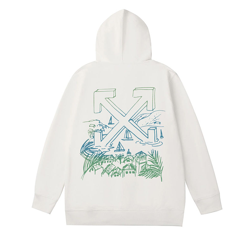 Off-White Saint Barths Script Logo Hoodie – Resort Streetwear