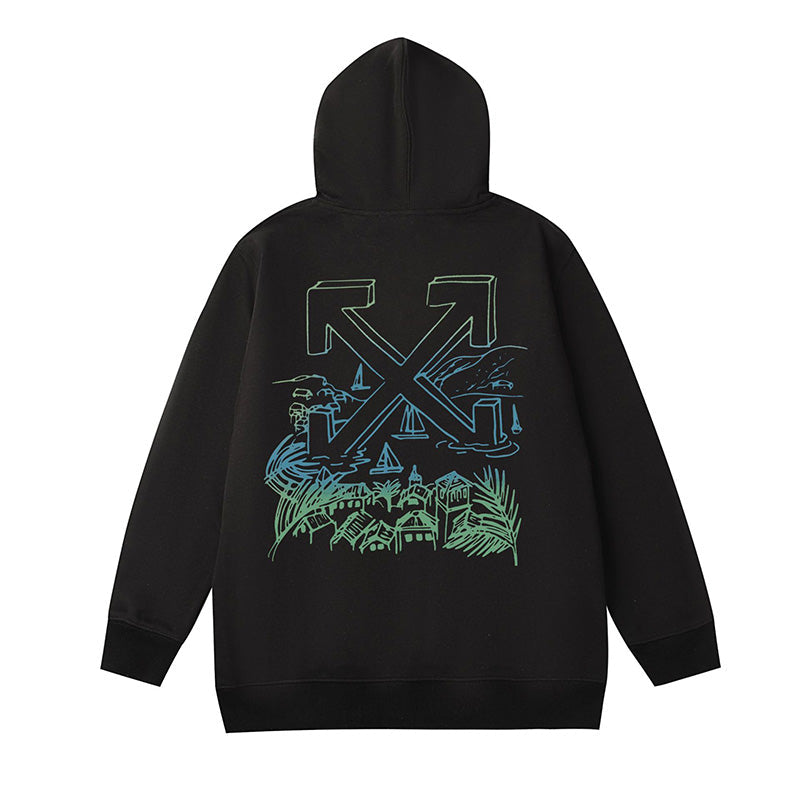 Off-White Saint Barths Script Logo Hoodie – Resort Streetwear