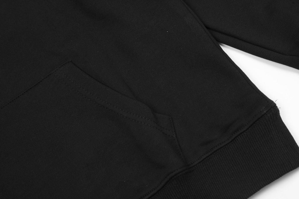 Off-White Moon Arrow Skate Short Hoodie — Black