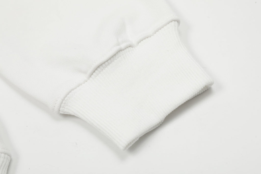 Off-White Men's Scratch Arrow Popover Hoodie — White / Black