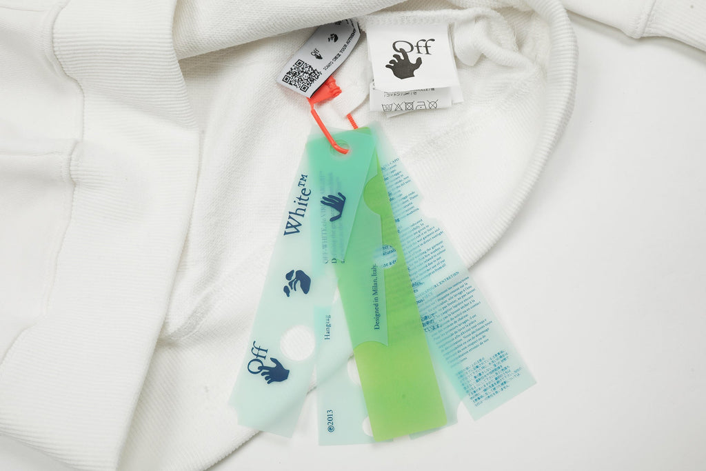 Off-White Stencil Hoodie — White / Black