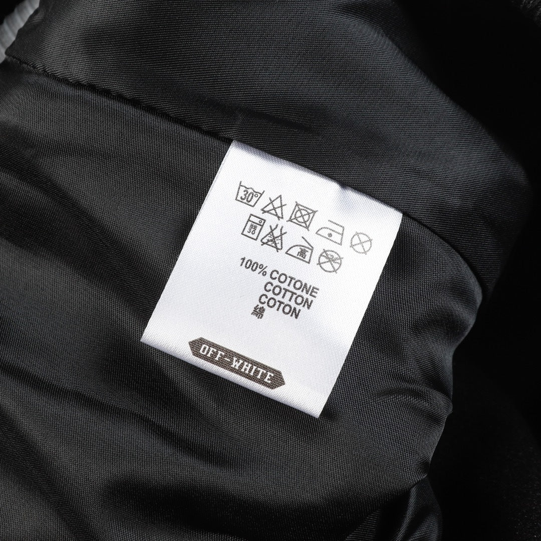 OFF-WHITE Keys Multi-Patch Varsity Baseball Jacket
