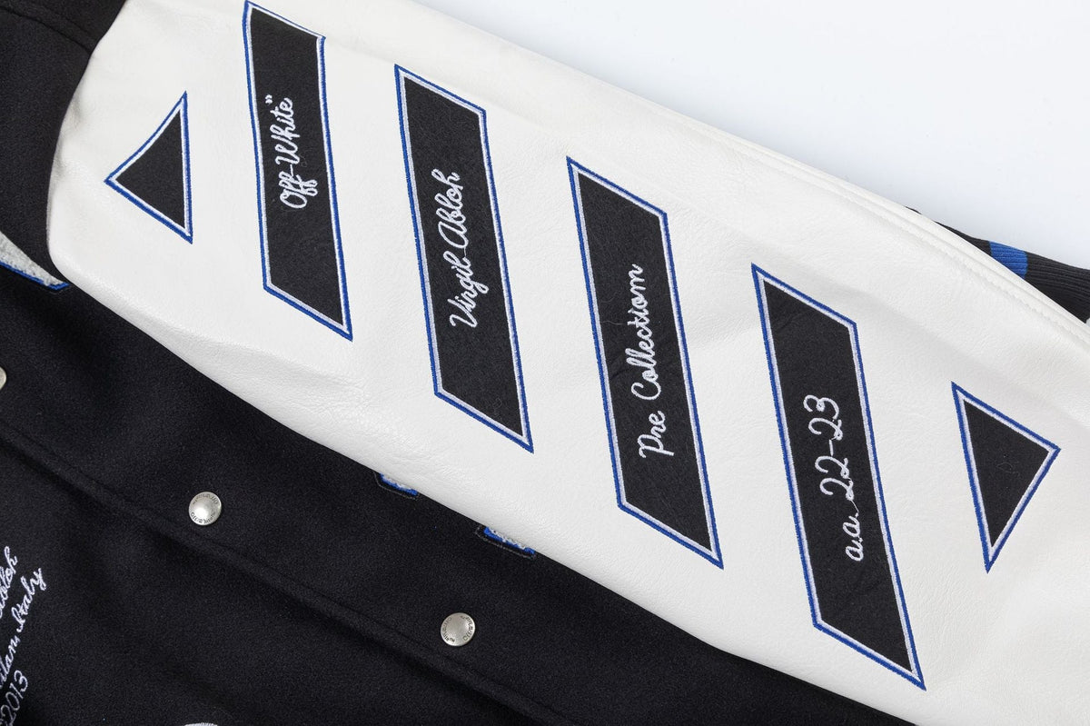 OFF-WHITE 22/23 Multi-Patch Varsity Baseball Jacket