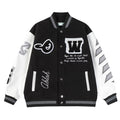 OFF WHITE Baseball Jacket – Black Loose Fit