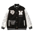 OFF WHITE Logic Patch Varsity Jacket – Black Edition