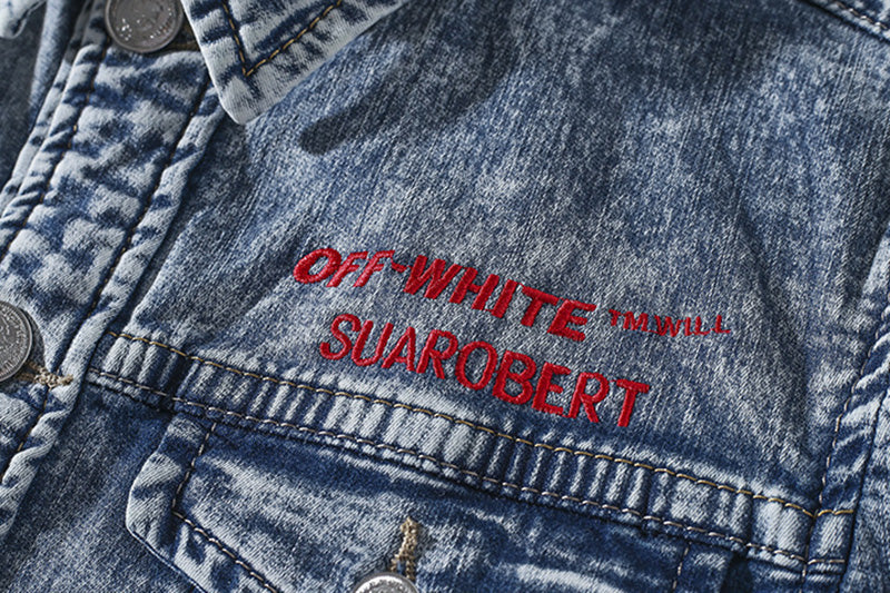 OFF WHITE Arrows Denim Jacket – Blue