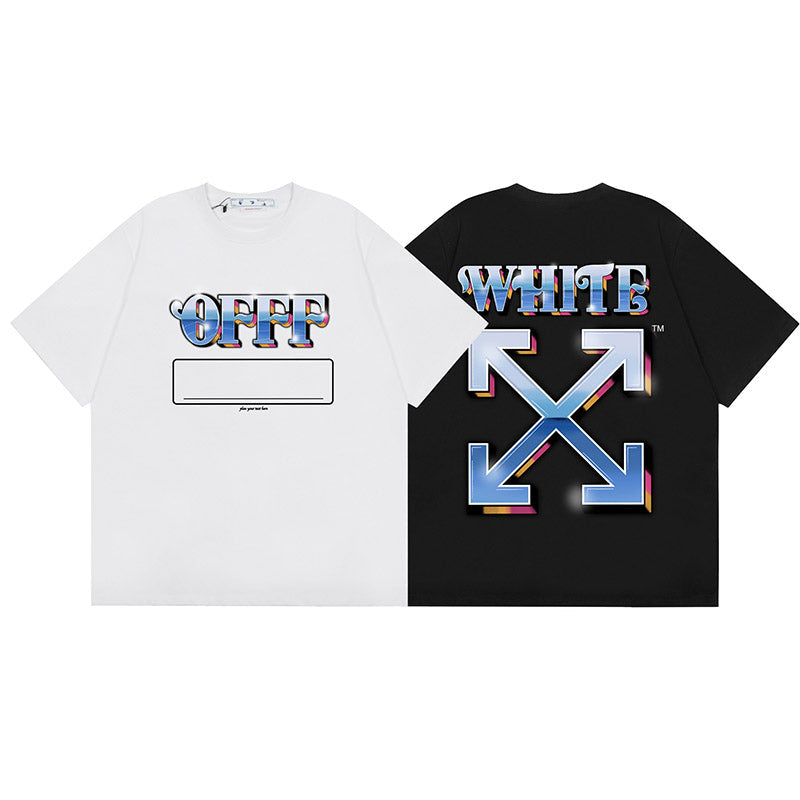 Off-White Alphabet Arrow Pattern T-Shirt (Black/White)