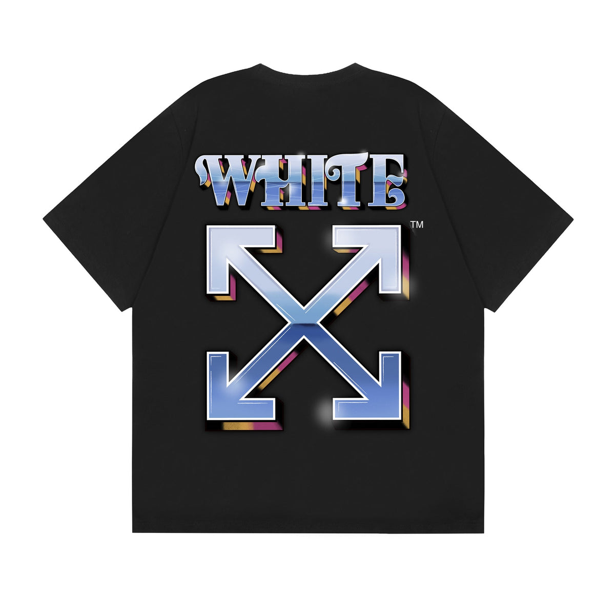 Off-White Alphabet Arrow Pattern T-Shirt (Black/White)
