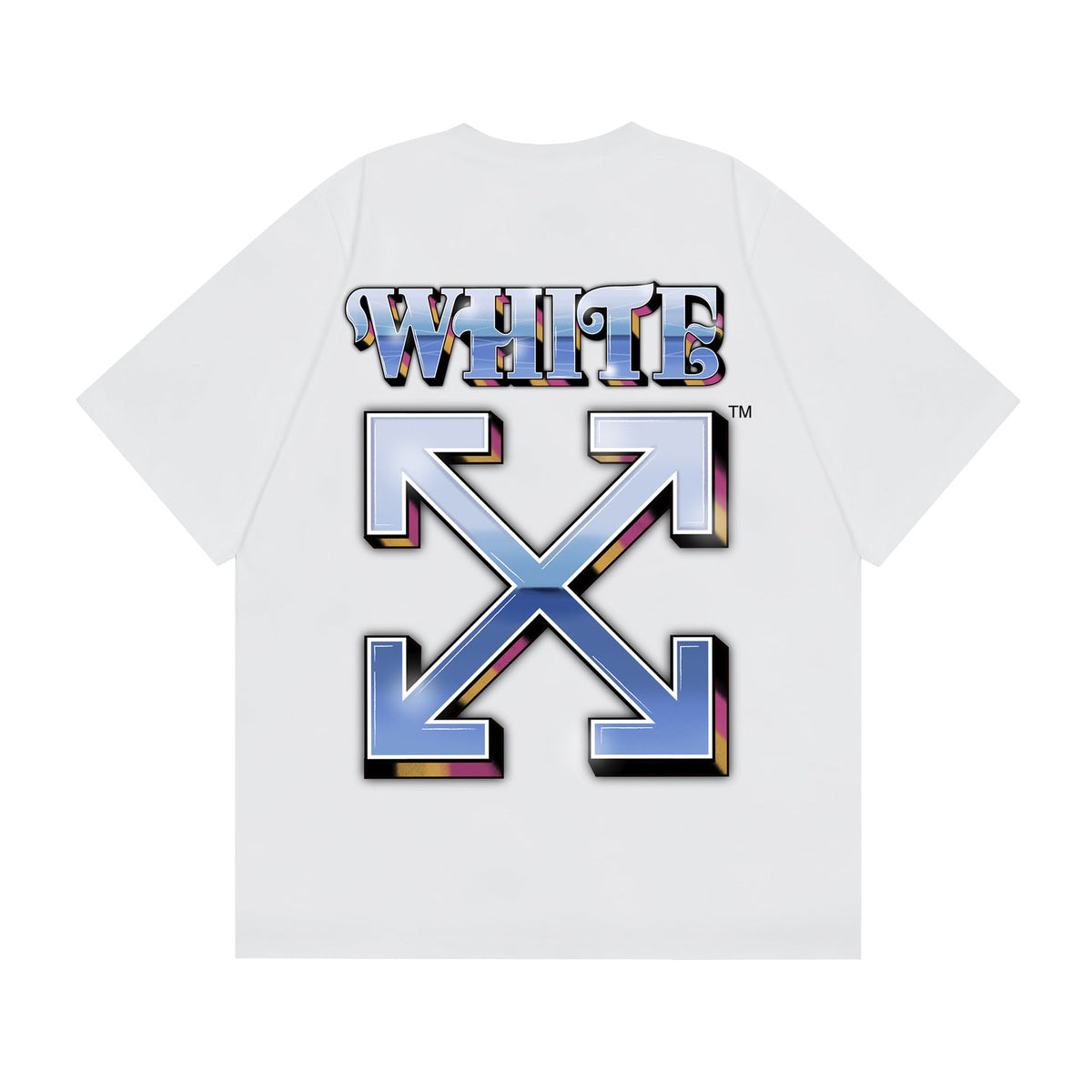 Off-White Alphabet Arrow Pattern T-Shirt (Black/White)
