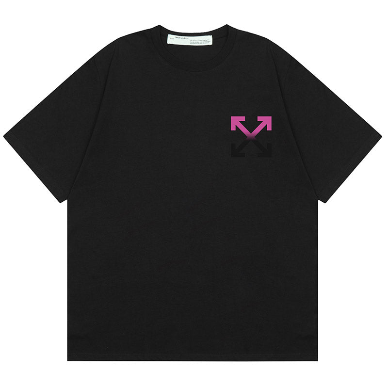 Off-White Gradient Arrow Pattern T-Shirt — White / Black