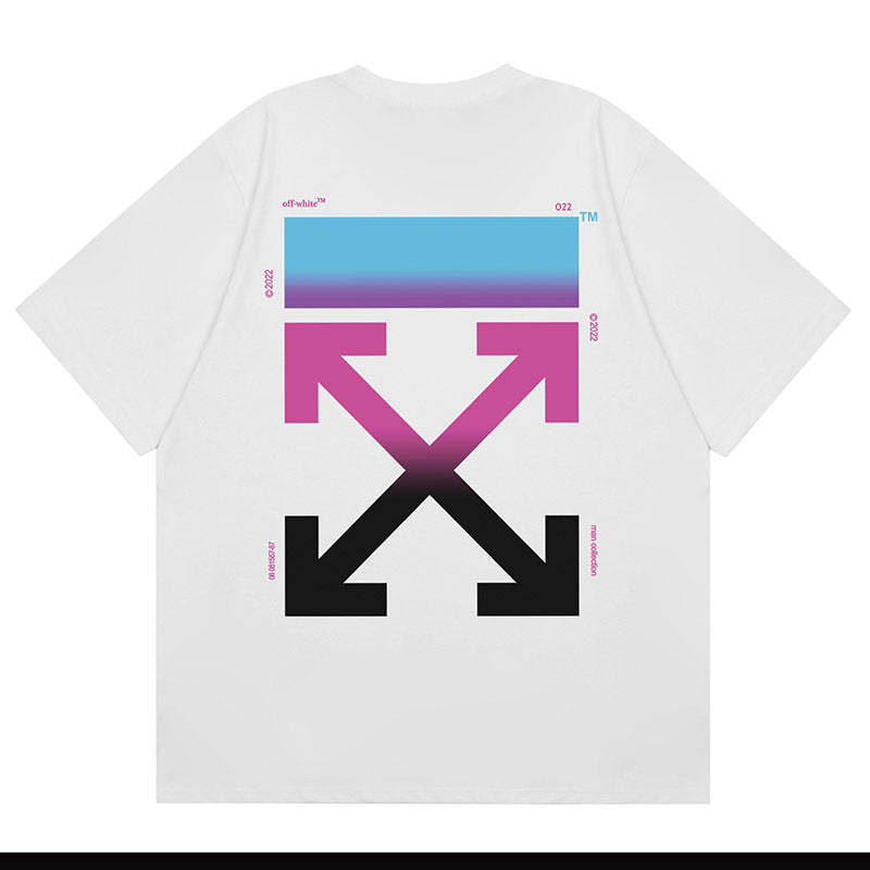 Off-White Gradient Arrow Pattern T-Shirt — White / Black