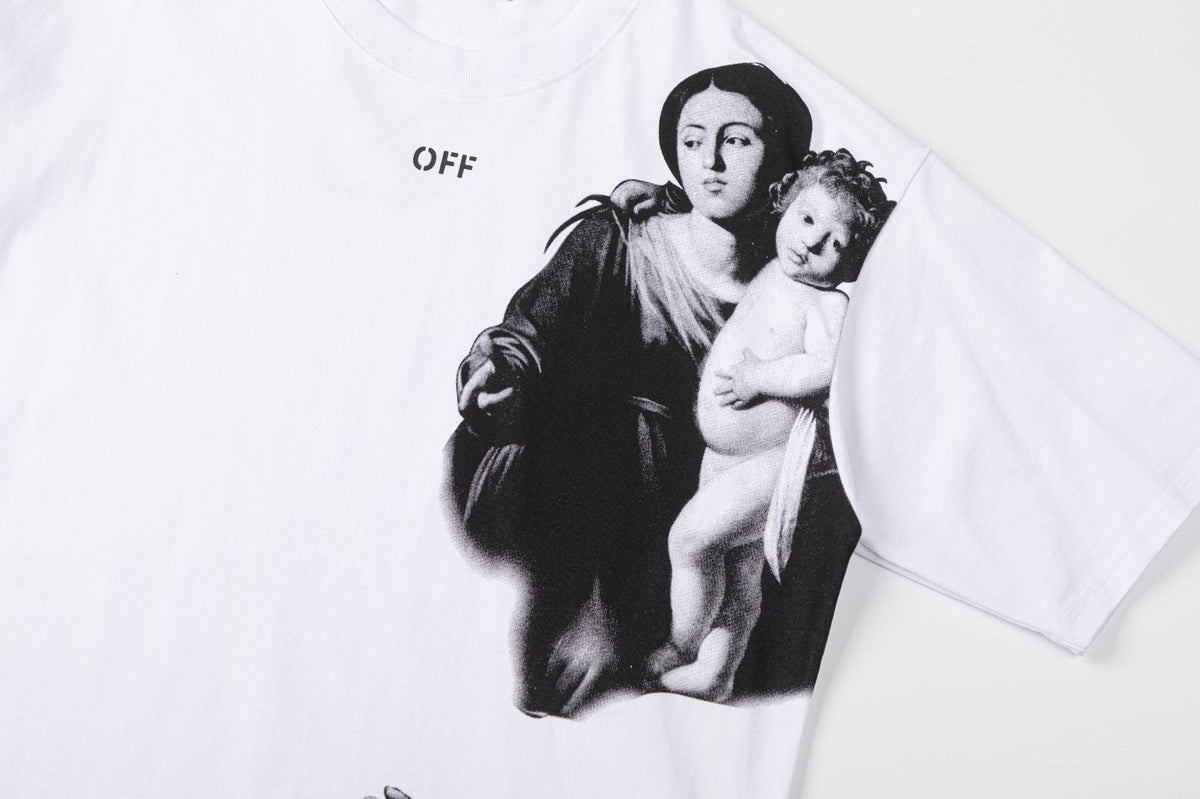 Off-White Blurred Mary Skater T-Shirt — White
