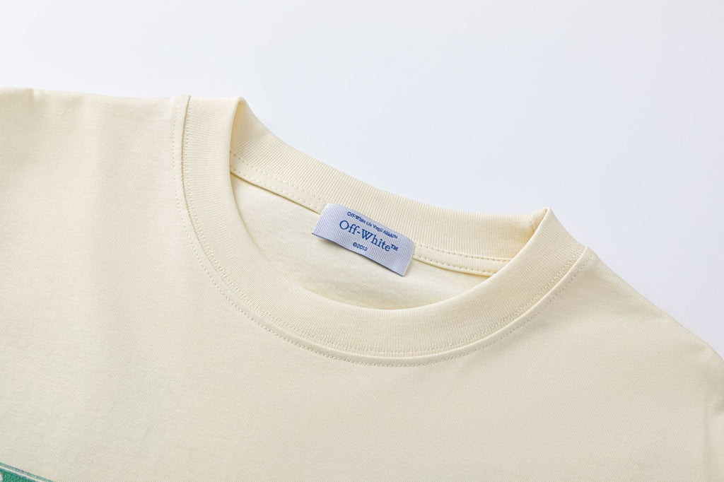 Off-White Cash Arrow T-Shirt — Apricot / Black / White