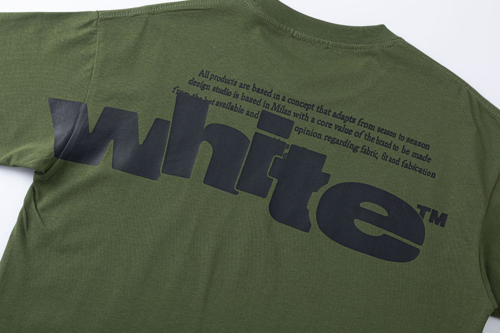 Off-White Shared Logo T-Shirt — Green / Black / White