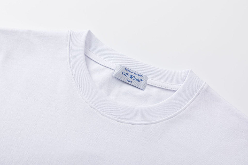 Off-White 3D Letter Pattern T-Shirt — Black / White