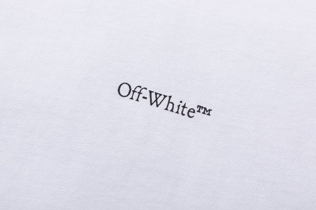 Off-White 3D Letter Pattern T-Shirt — Black / White