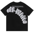 Off-White 3D Letter Pattern T-Shirt — Black / White