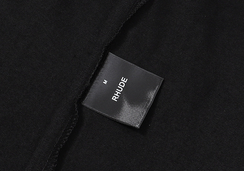 RHUDE Cotton Logo Caviar T-Shirt – Black / Apricot / White