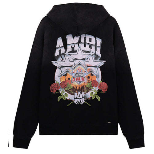 AMIRI Cartoon Print Cotton Hoodie