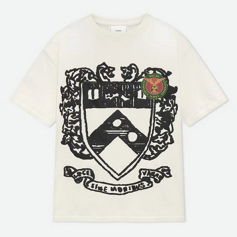 RHUDE Runway Oversized Crest Graphic T-Shirt – Apricot