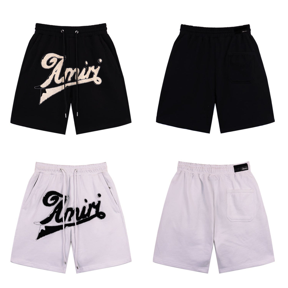 AMIRI Logo-Embroidered Track Shorts
