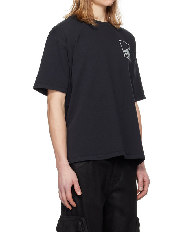 RHUDE Cotton Chevron Logo T-Shirt – Black