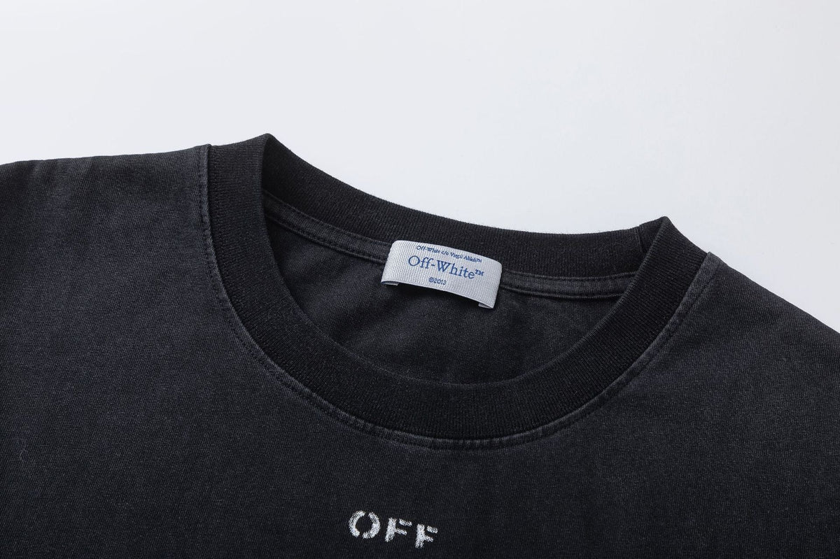 Off-White c/o Virgil Abloh Short Sleeve T-Shirt — Black