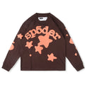 Sp5der Beluga Long-Sleeve Heavyweight Tee – Brown Premium Streetwear Shirt