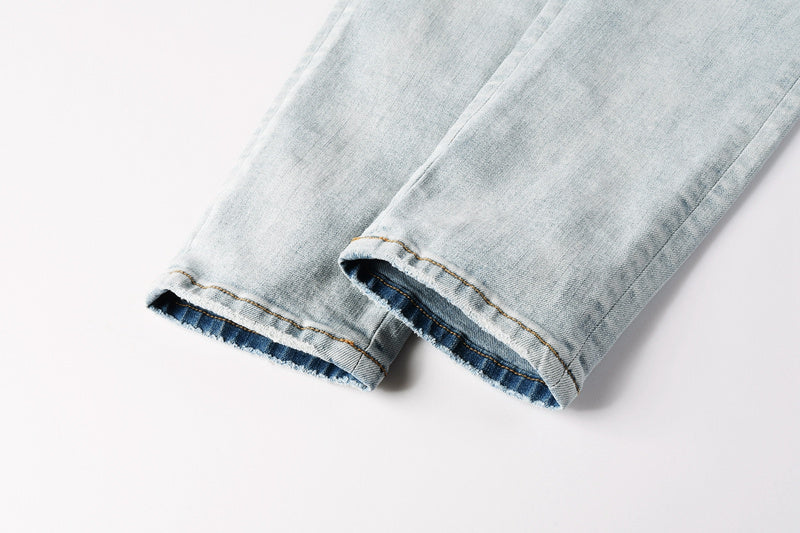 AMIRI Slim Fit Distressed Jeans – Full Length Denim