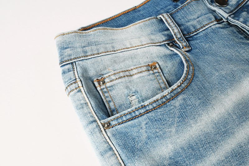 AMIRI Slim Fit Distressed Jeans – Full Length Denim