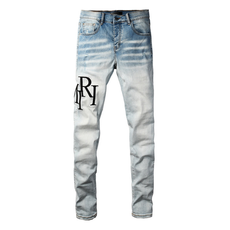 AMIRI Slim Fit Distressed Jeans – Full Length Denim