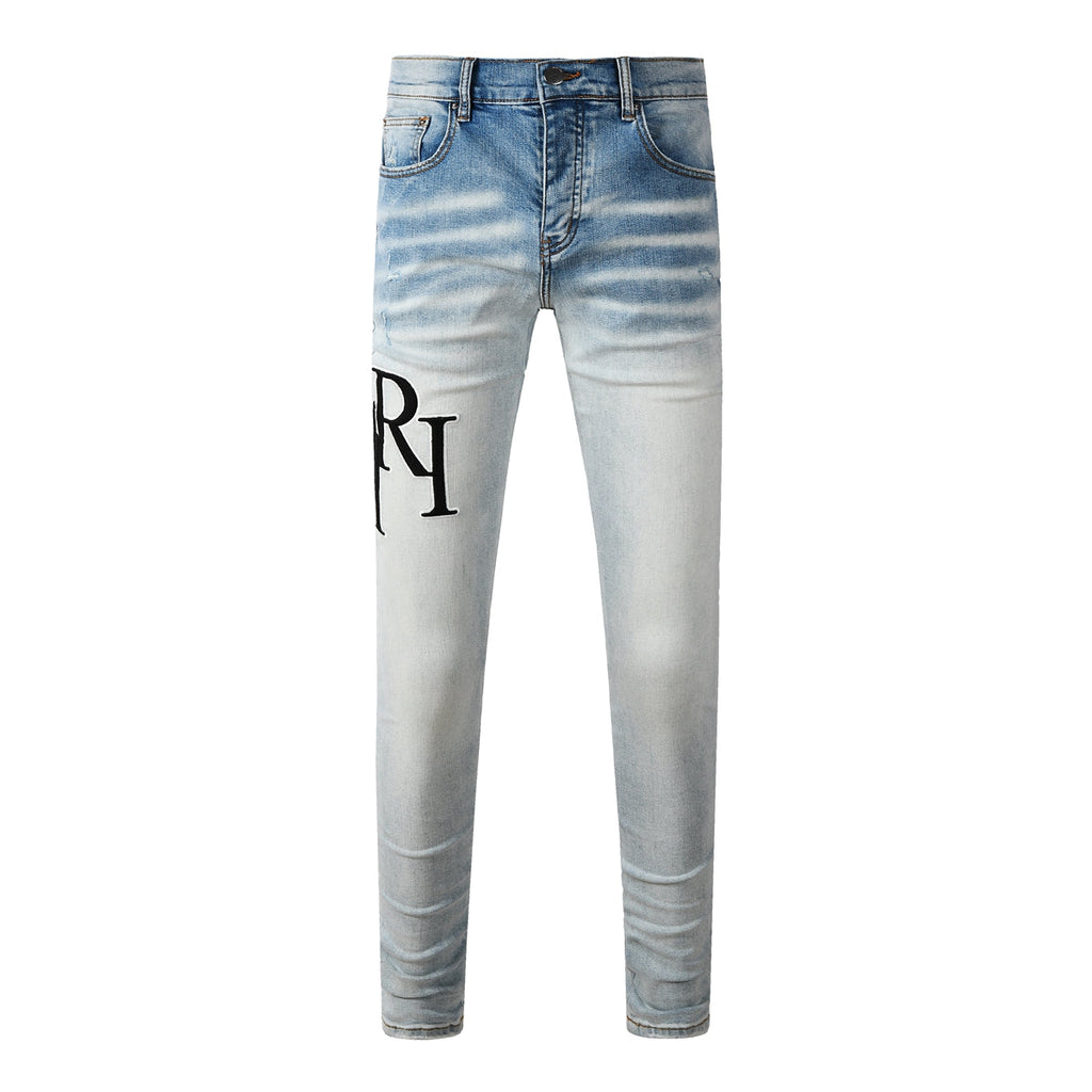 AMIRI Slim Fit Distressed Jeans – Full Length Denim