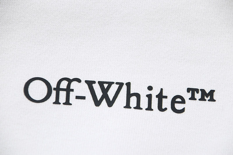 OFF-WHITE "Blur Arrow" Motion Graphic Cotton Sweatshorts