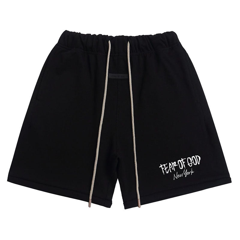 Fear of God Essentials "New York" Shorts – Black / White