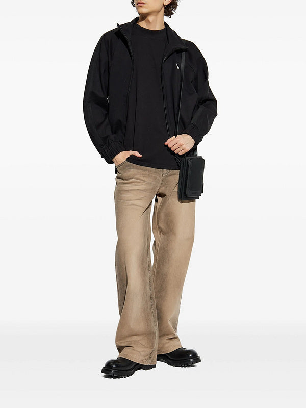 RHUDE Classique Mock Neck Tee – Black