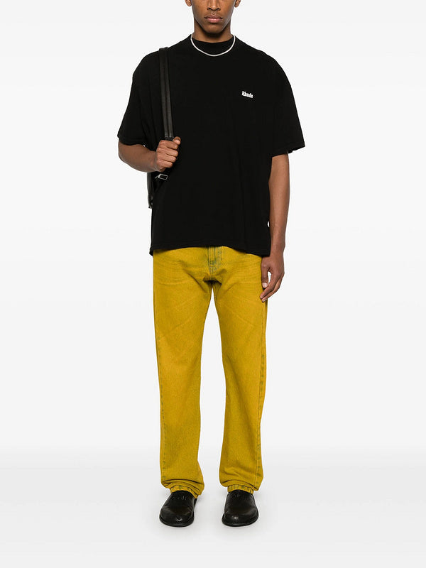 RHUDE Classique Mock Neck Tee – Black