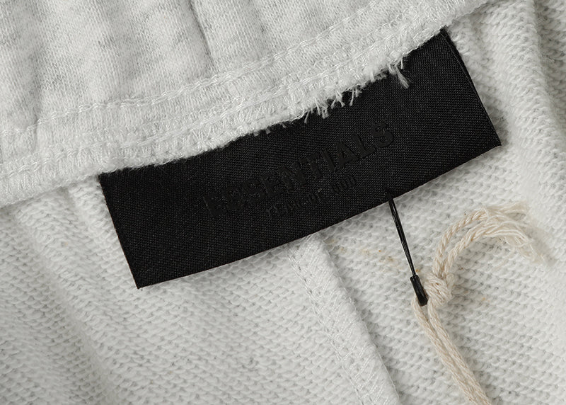 Fear of God Logo Printed Shorts – White / Black / Grey