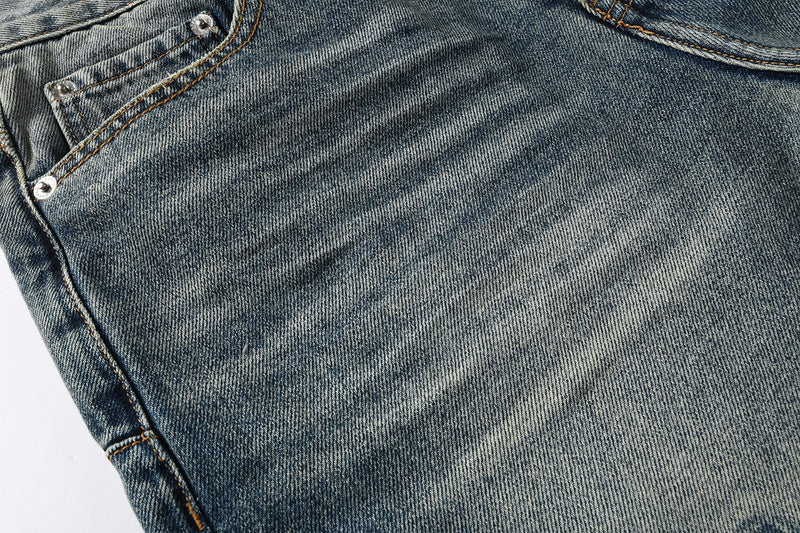Purple Brand Jeans #9120 – Light Blue Distressed Straight Leg