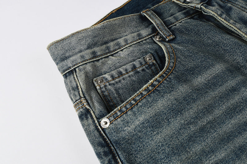 Purple Brand Jeans #9120 – Light Blue Distressed Straight Leg