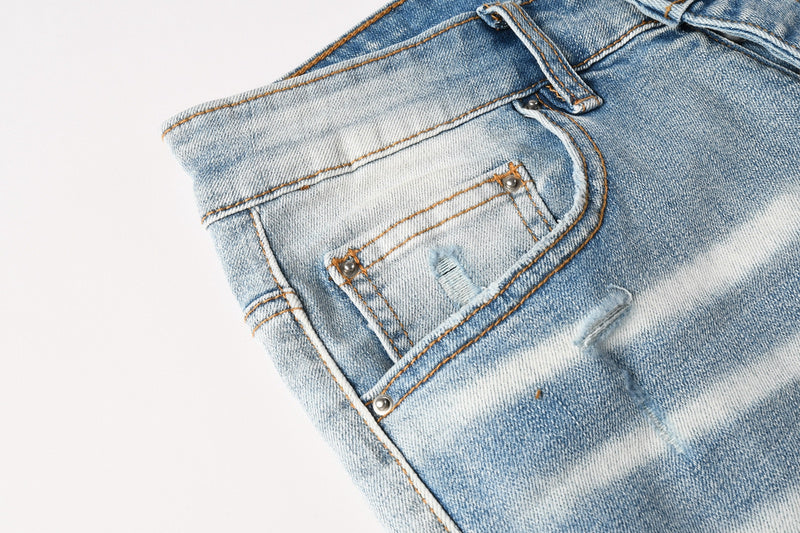 AMIRI Skinny Fit Jeans – Logo Patch Denim