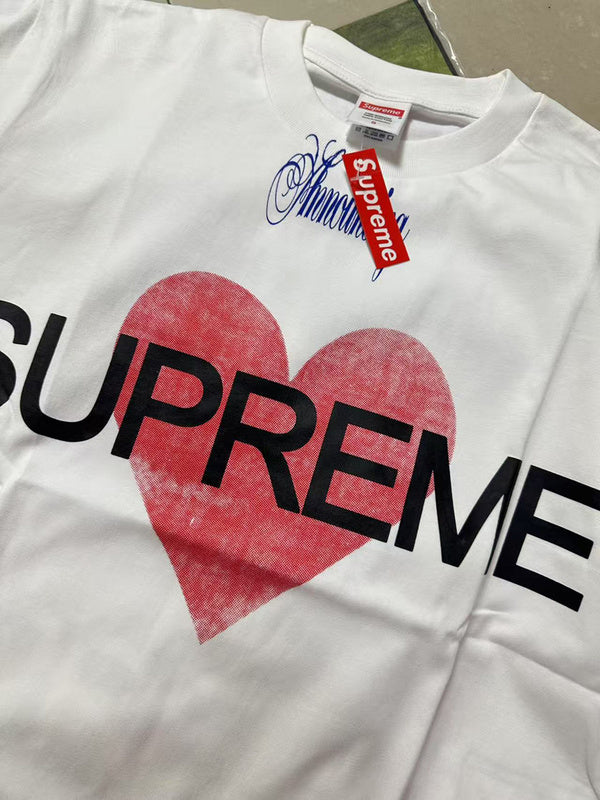 Supreme 25SS Announcing Tee — Black / White