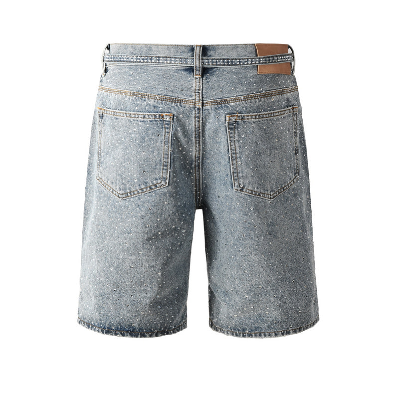 Purple Brand Slim-Fit Denim Shorts #5096
