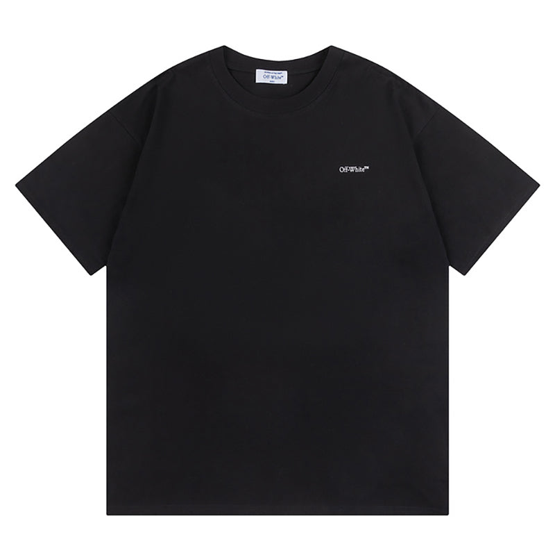 Off-White Arrow Logo Back T-Shirt — Black / Grey / Green