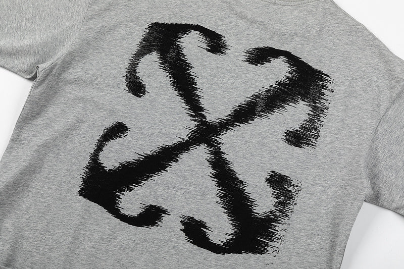 Off-White Arrow Logo Back T-Shirt — Black / Grey / Green