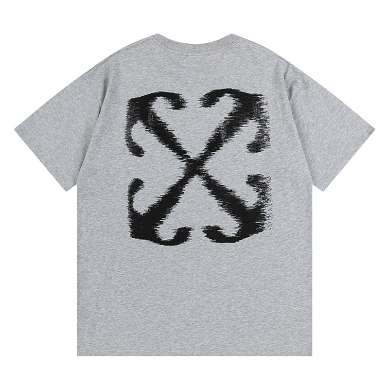 Off-White Arrow Logo Back T-Shirt — Black / Grey / Green